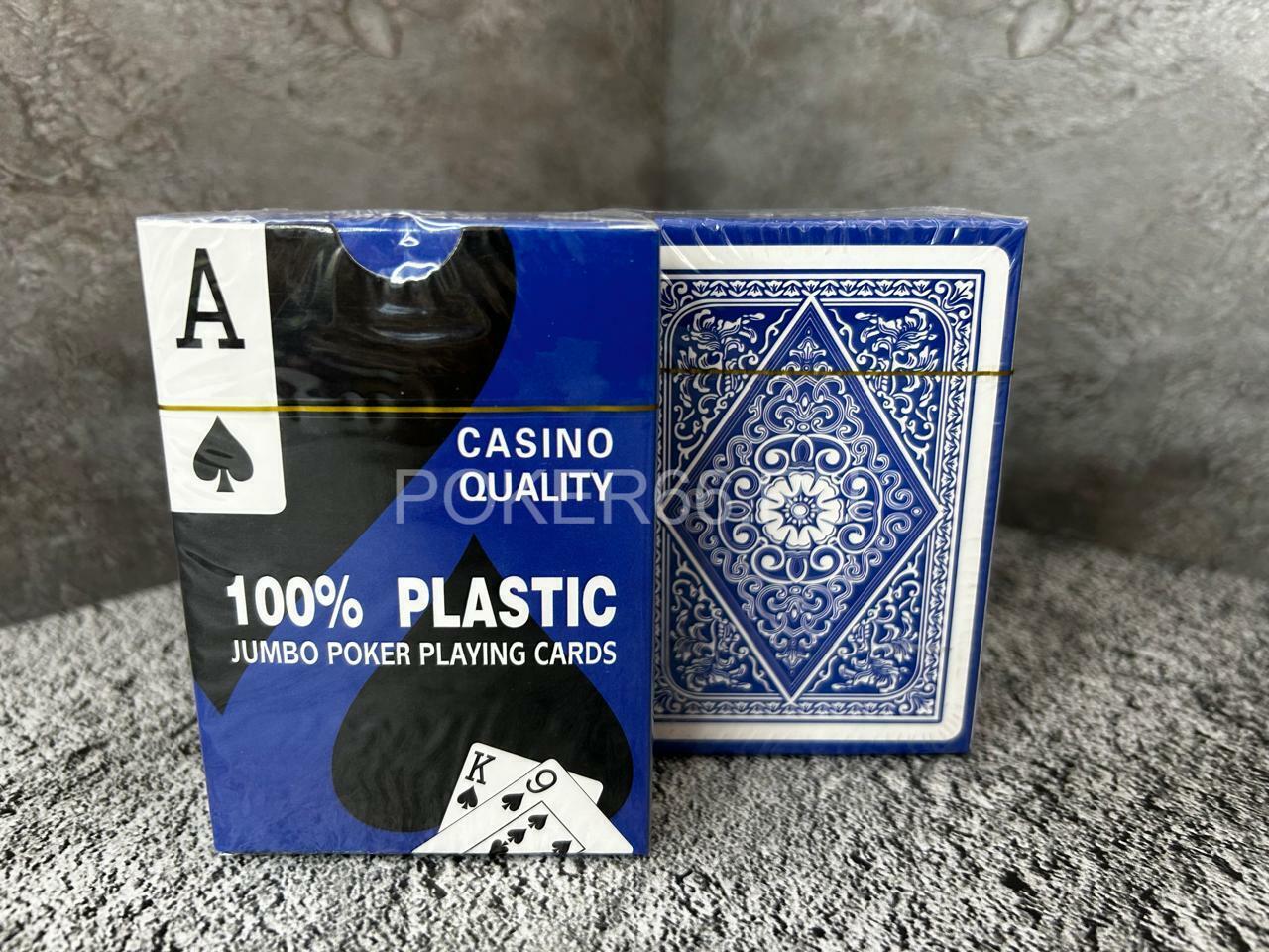 Покерные карты CASINO QUALITY JUMBO POKER 100% пластик