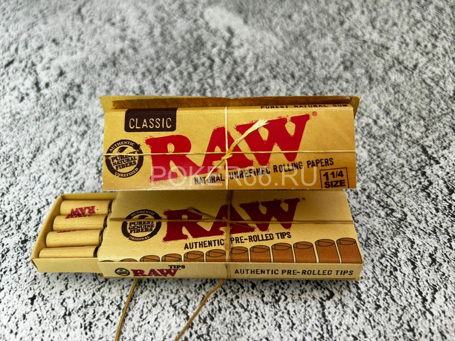 Бумажки с Pre-Rolled Tips RAW "Classic" Conno1¼RAW 1 1/4 + Pre-Rolled Tips